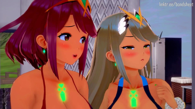 Bond sheet: Cuti gangbang wajib Morag, Mythra, dan Pyra di Pantai Radiant...