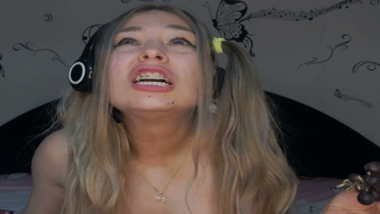Angel eyes studio: Swallowing and Passing Big Grapes Down My Throat