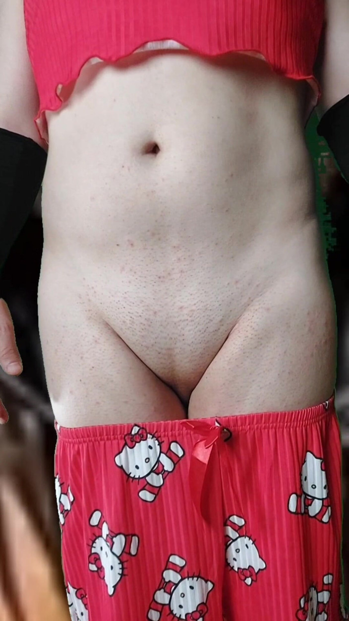 Kitty_Cross: Hot Cute Femboy Booty Sissy in Cute Pajama Bouncing Butt...