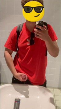 Jacking off in Parking Lot Bathroom in Antwerp