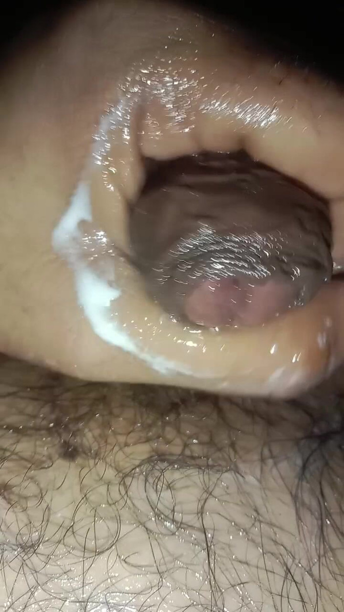 Ravina2001: A Close-up on My Cock's Oiled Head