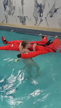 Naked and Horny on My Inflatable Submarine Girl