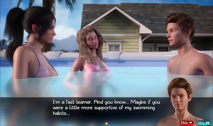 Dirty GamesXxX: Comoara lui Nadia: petrecere în bikini în curtea din spate ep.39