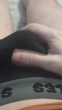 Penis Rubbing in Underwear - a Huge Load in My Pants