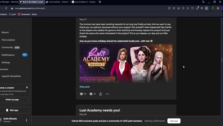 LewdArcade: Галерея Хтивої академії, сезон 3 [частина 06] Порногра [18+] Гра в 3d візуальний роман, керована історією