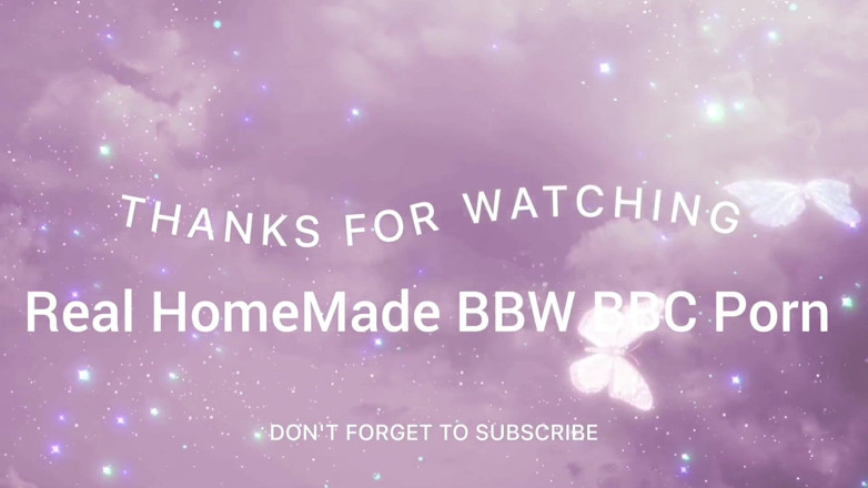 Real homemade BBW BBC porn: Bbwbootyful lay on the sofa playing with my big boobs
