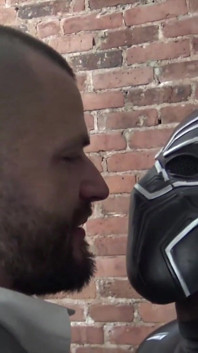 Black Panther Cosplay Breeding Hairy White Hole