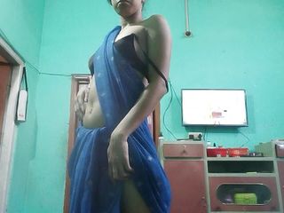 Desi Girl Fun: Desi dziewczyna w sari bardzo gorąco