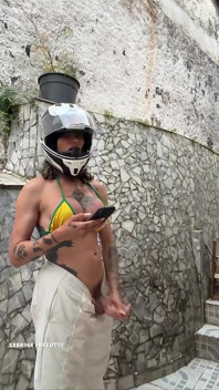 Sabrina Prezotte, the Brazilian Transvestite with the Big Penis, Gets a Surprise While Performing Her Solo.