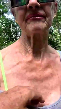 Two Senior Citizens Seeing if They Can Still Fuck Against a Tree