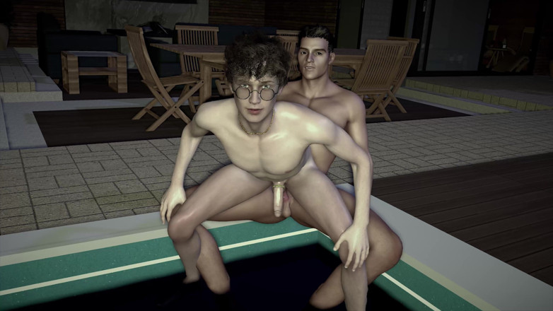 GayPornoWorkShop: Joven Pareja Gay Follando Junto a La Piscina En La...