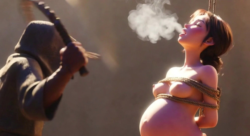 YOUR BEST FANTASY: Pregnant Slave Gets Whipped - Massive Arousal &amp; Dripping Pussy