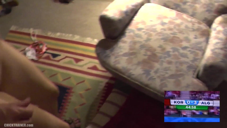 BritneySwallows: Cock soccer! Slut wife britney swallows dutifully blows hubby for...