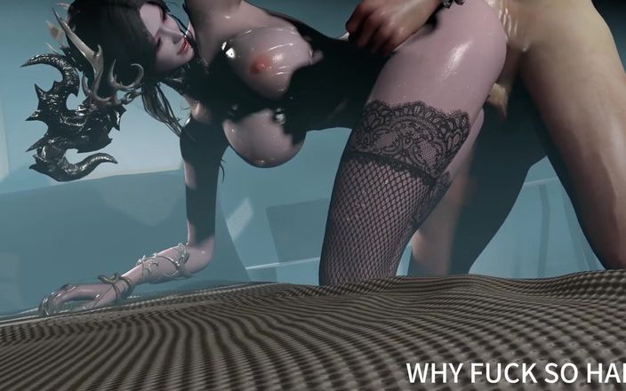 Why fuck so hard: 3D super sexy Aziatische rijpe milf gaat vreemd met een...