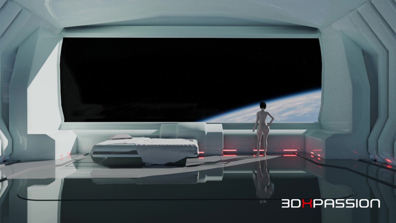 3dxpassion: Tiefer und analer Sex in Schwerelosigkeit auf der Orbitalstation