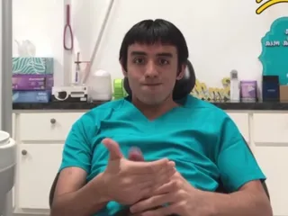 Jerking off at a Dental Clinic pt. 2