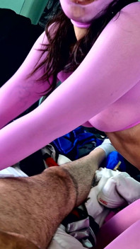 POV Katy Kat Pink nylon omhulling pijpbeurt