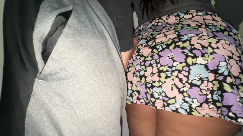 CoupleOfHotSins: Big-assed Woman Touches a Stranger's Erect Penis. Flash Dick!!
