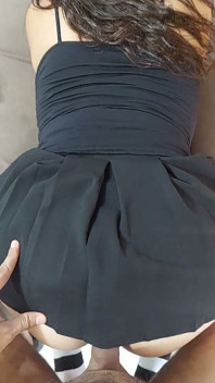 I Saw My Stepsister in a Miniskirt and Couldn't Resist Rubbing Against Her Panties Until They Stained