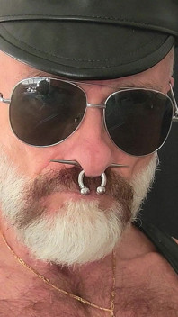 Tit Pig Smoking His Pipe While Playing with Tits and Cock