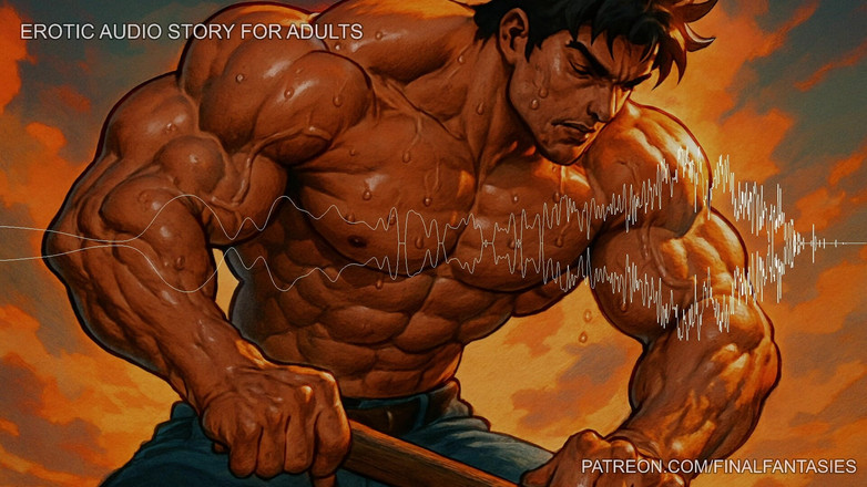 Erotic Man: 汗流漉漉的勤杂工色情音频：男同第一人称视角口交幻想