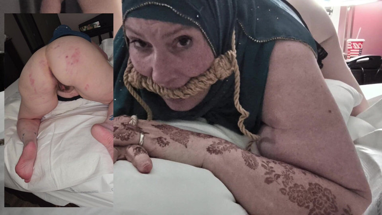 CrippleFreak4U: Hijabi aleijado bum bdsm de ambos os ângulos