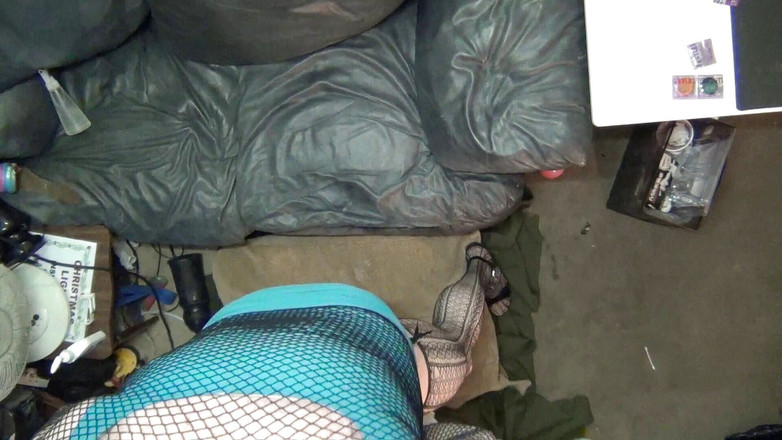 Ass destruction of a hetero sissy slut: Röv knullad blå klänning