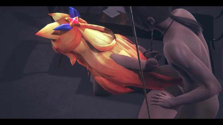 HentaiTubes: Lol Hentai - Ahri Star Guardian Šukání Svázané - Japonská Asijská Manga Anime...