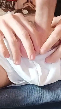 Huge Cock Peeking Out of Pants