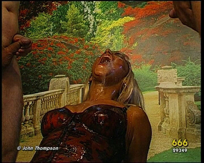 GGG John Thompson Classic Retro: German Piss Bukkake with Big Boob Blondes Ggg John Thompson