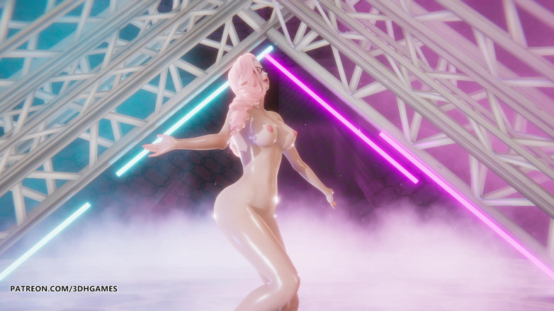 3D-Hentai Games: [mmd] Bacio viola - la nerd Seraphine in una sexy danza...