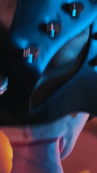 Holiday Lights Glow Tease: High Heels, Straps & Hot Belly Finish