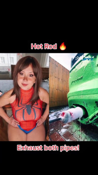 Spidergirl Cleaning the Exhaust Pipe Free