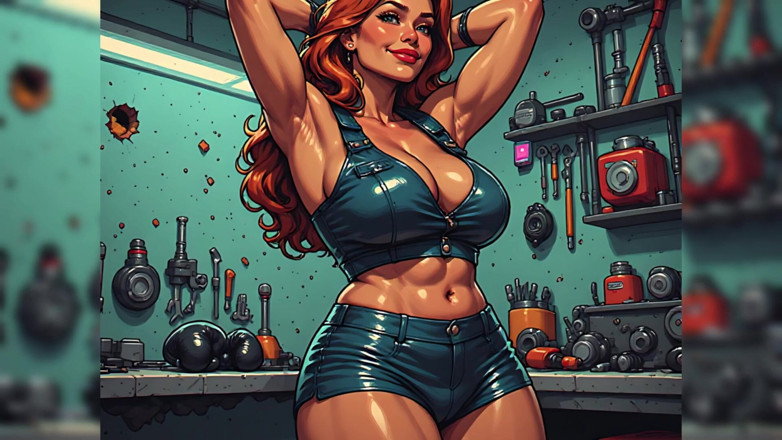 AI Porn: Sexy Women Boxercise Art
