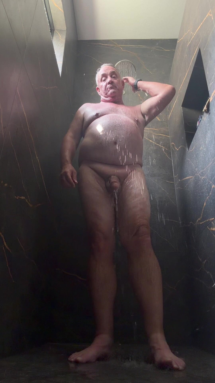 GottaLuvBB: Stepdaddy Taking a Shower After Golfing