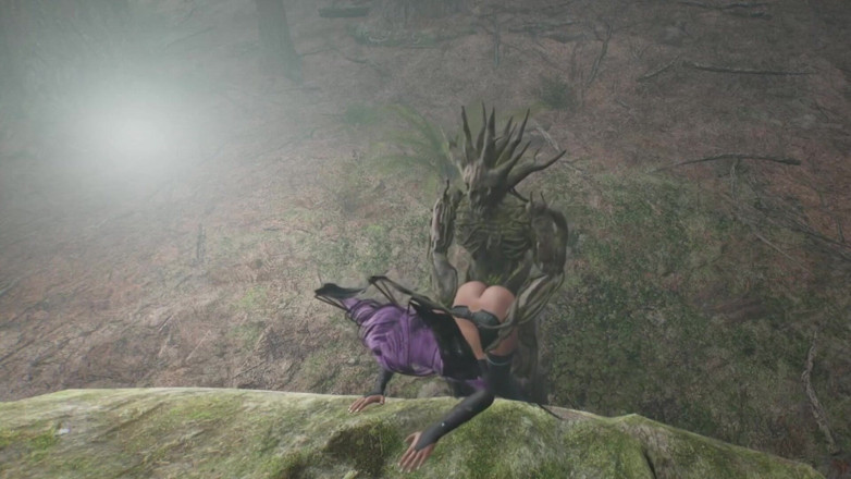 Wraith ward: Tree monster fucks witch