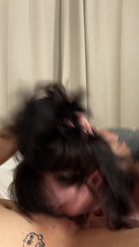 Subby Girl Gets Tossed Around and Pleasured by TS Top