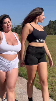 Busty BBW Lesbians Having Sex in a Park