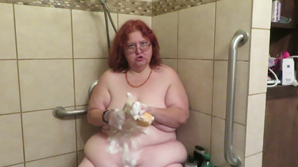 BBW nurse Vicki adventures with friends: Step mom cleaning bathroom thinks of her step son watching