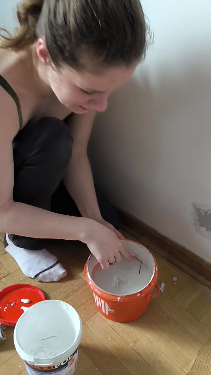 FenekManul: Peinture murale avec une princesse en réparation