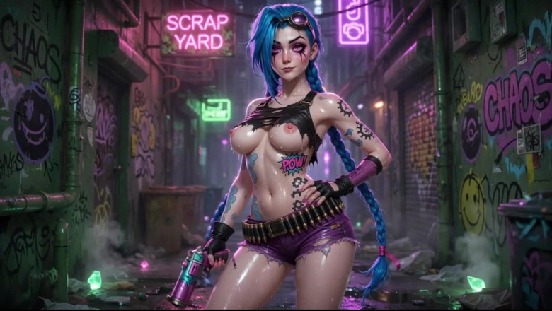 Ianimedia: Jinx Wet Tease Compilation Big Tits and Ahegao Full