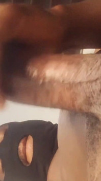 Jerking off My Big Fat African Cock Till I Cum for You