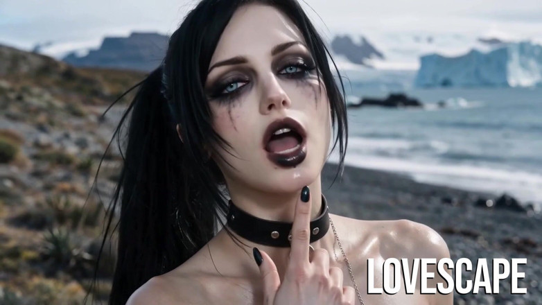 Lovescape: Tetona gótica duro en Icy Beach (ai)