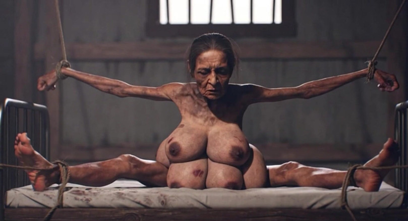 YOUR BEST FANTASY: Old Granny with 6 Breasts in Bondage - Extremely Horny &amp; Cumming Hard (ai)