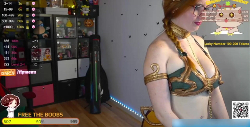 Veronikavonk: Das heiße schätzchen leia organa cosplay aus Star Wars zeigt...