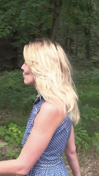 Kinky Blonde Nympho Fucked Right on the Railway Track