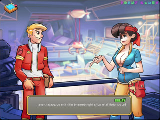 Porny Games: 宇宙救助:コードピンクv7.0の - 廃品置き場のソファの上でセックス (2)
