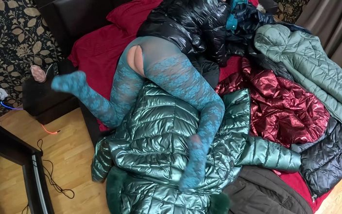MilfyCalla: Several Shiny Down-jackets Used for Fucking and Masturbating 267