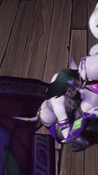 Draenei futa dickgirl disepong sama gadis kontol | Warcraft Porn Parody