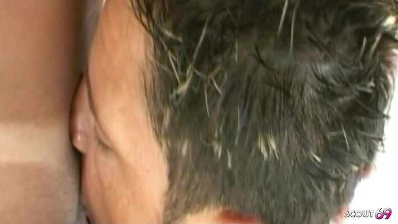 Shemale TS Collection: Sexig blond big tit tranny knullas i röven utomhus på...